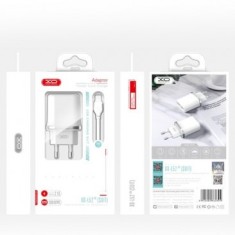 INCARCATOR RETEA USB CU CABLU DE DATE TYPE-C XO-L52, 2 X USB, 2.1A, ALB, BLISTER