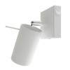 Lampă De Perete Ring Alb Oțel 1 Bec Tub Modern De Interior
