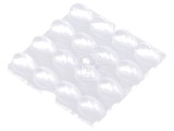 Lentilă LED pătrată PMMA transparentă 8,3mm