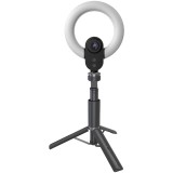 LORGAR Circulus 910, Streaming web camera, 5MP 2592X1944 max resolution,Sony STARVIS CMOS image sensor, lens, 5.5 built-in ring light, auto focus, dua