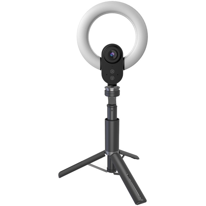 LORGAR Circulus 910, Streaming web camera, 5MP 2592X1944 max resolution,Sony STARVIS CMOS image sensor, lens, 5.5 built-in ring light, auto focus, dua