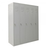 VESTIAR METALIC CU 5 USI cu accesorii, 1200x450x1800 mm (LxlxH), ECO+