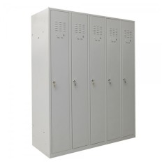 VESTIAR METALIC CU 5 USI cu accesorii, 1200x450x1800 mm (LxlxH), ECO+
