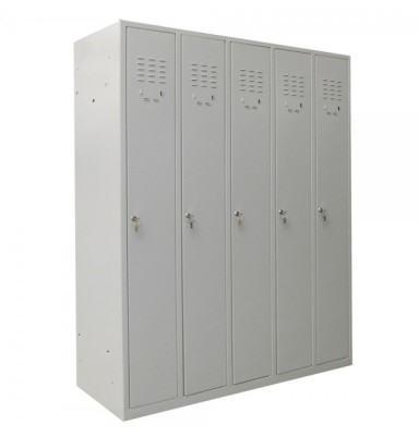 VESTIAR METALIC CU 5 USI cu accesorii, 1200x450x1800 mm (LxlxH), ECO+ foto