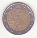 Austria 2 euro 2010 - Bertha von Suttner- a doua hartă., Europa