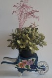 Jardiniera in forma trasura, fructiera, centru masa portelan german., Decorative