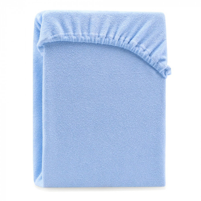 Husa tricot bleu - 90x200