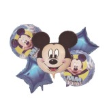 Buchet 5 baloane folie Mickey Party, 45 x 45 cm, OLMA