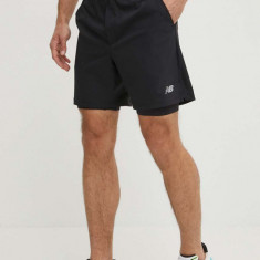 New Balance pantaloni scurți de antrenament culoarea negru, MS41288BK