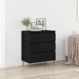 VidaXL Dulap cu sertare, stejar negru, 60x35x70 cm, lemn prelucrat