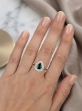 Cumpara ieftin Inel din Argint 925 Emerald Tear cu Zirconiu, Model Lacrima