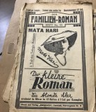 DER FAMILIEN ROMAN , Mata Hari, edt Eminescu, Cernauti Pret 3 lei, Nr 53
