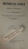 INSTRUCTIA CIVICA PENTRU CLASA A III-A GIMNAZIALA ,TIRAJ 3000 DE EXEMPLARE 1931