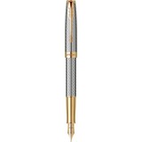 Stilou Parker Sonnet Silver Mistral penita aur