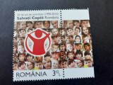 2010 - Romania - Salvati Copiii - timbru cu vigneta