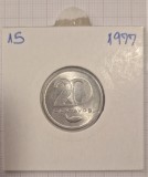 Cape Verde, Capul Verde, KM#15, 20 centavos 1977, aluminiu, excelenta