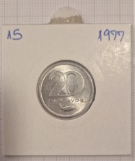 Cape Verde, Capul Verde, KM#15, 20 centavos 1977, aluminiu, excelenta