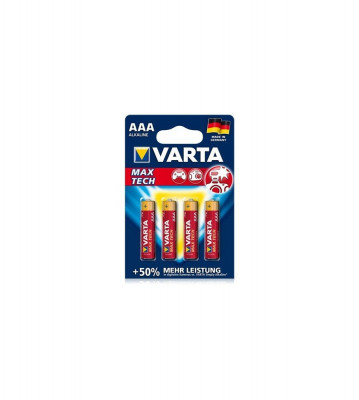 VARTA Max Tech LR03 / AAA / R03 / MN 2400 1.5V baterii alcaline-Conținutul pachetului 1x Blister foto