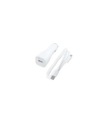 Incarcator Samsung 2a auto, cu cablu micro usb, Alb foto