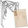Șablon din plastic reutilizabil // ART NOUVEAU ORNAMENT #2 - MEDIU (43x64cm)