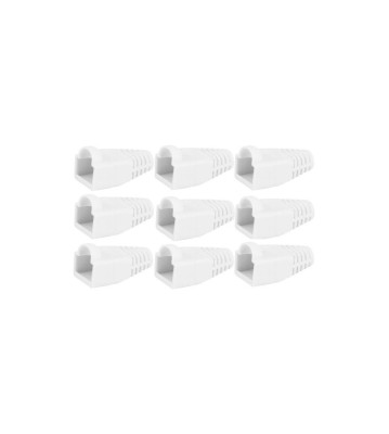 Modular Ethernet CAT5 CAT6 RJ45 Plug Cover Boot White-Conținutul pachetului 1 Bucată foto