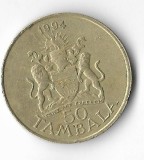 Moneda 50 tambala 1994 - Malawi