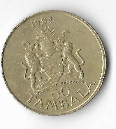 Moneda 50 tambala 1994 - Malawi