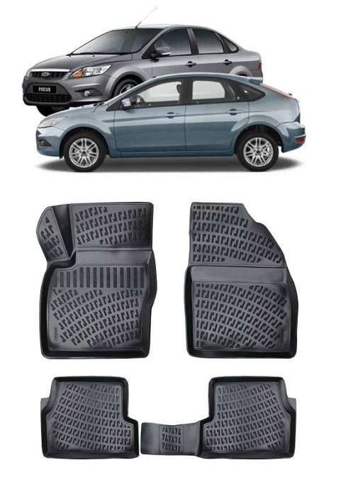 Set Covorase Auto Cauciuc dedicate Ford Focus II (2004-2011)
