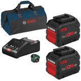 Bosch 2x ProCORE + GAL 18V-160 C + GCY 42 + 1619BZ0100 - 2x Acumulator Li-Ion 18 V 12 Ah + Incarcator + Geanta textila