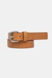 Weekend Max Mara curea de piele femei, culoarea maro, 2515501065600