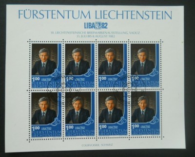CN 1982 BLOC LIECHTENSTEIN foto
