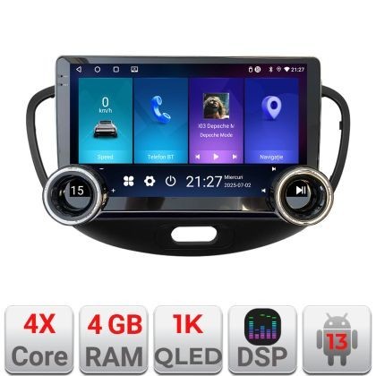 Navigatie Hyundai I10 2007-2013 Edotec 4+64 10.5 inch Incell 1K android Wifi 5Ghz gps internet KIT-i10-2007 CarStore Technology