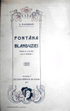 FONTANA BLANDUZIEI PIESA IN 3 ACTE SI IN VERSURI - V. ALECSANDRI 1907