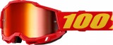 Ochelari cross/atv 100% Accuri 2 Red, lentila oglinda, culoare rama rosu Cod Produs: MX_NEW 26013477PE