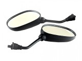 Cumpara ieftin Oglinzi Moto Negre M10 Revo, Filet Stanga+Dreapta, Carcasa Plastic, Universal