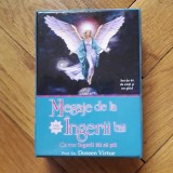 Doreen Virtue - Mesaje de la ingerii tai. Set 44 de Carti Oracol + Instructiuni (Cutie + Pachet carti + Manual ghid) editie completa terapia cu ingeri