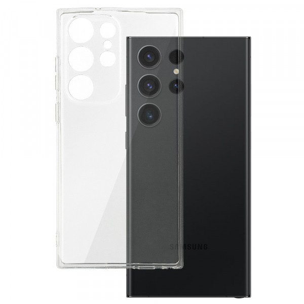 Husa pentru Samsung Galaxy S23 Ultra S918, OEM, 2mm, Transparenta
