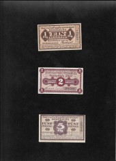 Rar! Set Notgeld 1 + 2 + 5 pf Merseburg