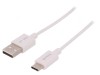 Cablu USB 2.0 A la C 1m alb 480Mbps, Goobay