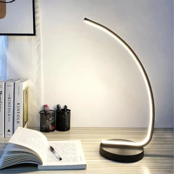 Veioza LED Nemesis, 10W, Lumina Rece/Calda/Neutra, Metal si Acril, Negru ModernLight Concept