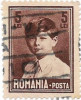 Mihai I, format mare, fara filigran (uzuale), 1928 - 5 L, obliterat, Regi, Stampilat