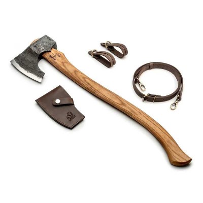 Topor cu maner de lemn BeaverCraft AX4, 1200 gr foto