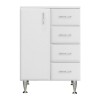 Dulap baie Leziter Bianca Plus 60, Alb Lucios, 83.6 x 60 x 33 cm
