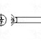 Surub M3,5, otel, 8mm, cap ingropat, BOSSARD, 2097125