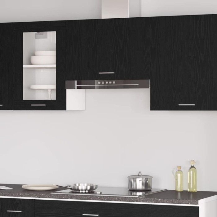 vidaXL Dulap suspendat Stejar negru 60 x 31 x 60 cm Lemn compozit