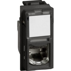 Priza RJ45 FTP CAT6E 1M Living Now Bticino negru KG4279C6F