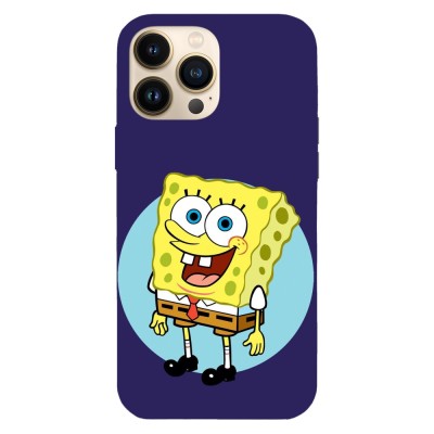 Husa compatibila cu Apple iPhone 14 model Happy SpongeBob SquarePants, Silicon, TPU, Viceversa foto