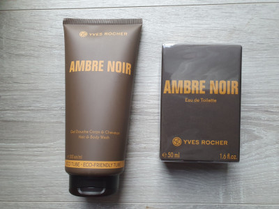 Set AMBRE NOIR Yves Rocher: Apa toaleta 50 ml + Gel dus 200 ml foto