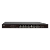 Switch 24 porturi PoE, 2 x porturi Combo 1000Mbps, 370W - UNV NSW2010-24T2GC-POE-IN SafetyGuard Surveillance, Uniview