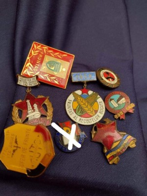 Insigne fruntas din perioada comunista foto